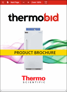 Thermo Scientific Precision Low Temperature BOD Refrigerated Incubators Product Brochure