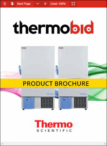 Thermo Scientific TSD Series -40°C Upright Ultra-Low Temperature Freezers Product Brochure