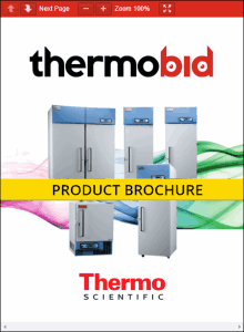 Thermo Scientific Revco Plasma Freezers Product Brochure